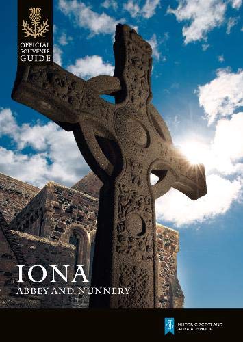 Cover of Iona Abbey souvenir guide featuring a Celtic cross.