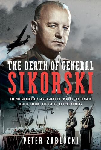 Book cover featuring General Sikorski, a plane, and soldiers at attention.