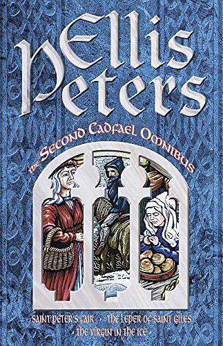 Book cover for The Second Cadfael Omnibus by Ellis Peters with medieval-style illustrations.