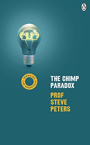 Book cover: lightbulb containing a chimp’s face, title “The Chimp Paradox”.
