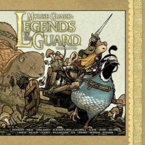 Cover of “Legends of the Guard (v. 2)” featuring mice and a quail.
