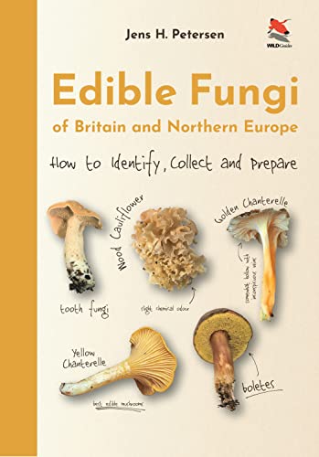 Book cover featuring illustrations of various edible fungi species.