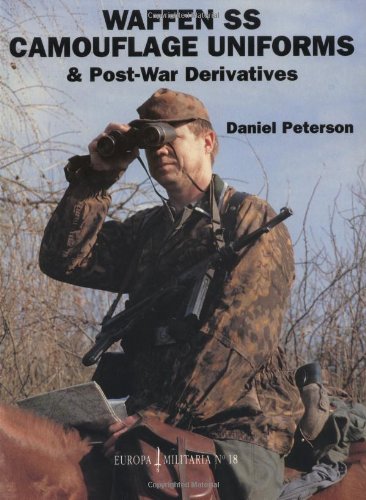 Book cover depicting a soldier in Waffen-SS camouflage uniform with binoculars.