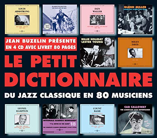 CD cover featuring a grid of jazz musician portraits and bold red text.