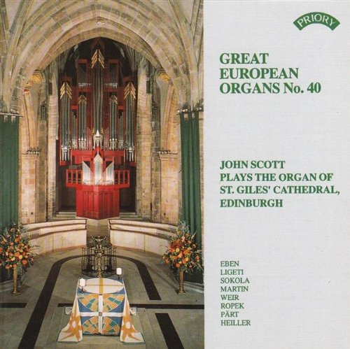 CD cover featuring a large pipe organ inside St. Giles Cathedral.