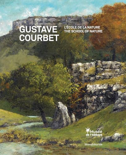 Book cover featuring Courbet’s landscape painting of rocky cliffs and greenery.