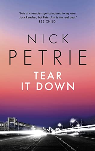 Book cover: "Tear It Down (Ash)" with a blurred city street scene.