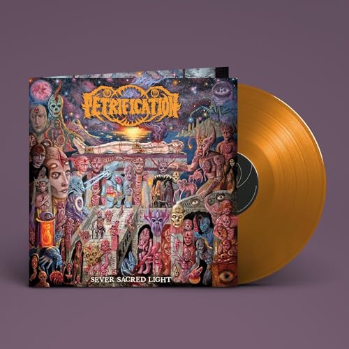 Petrification "Sever Sacred Light" vinyl record with detailed, dark fantasy cover art.