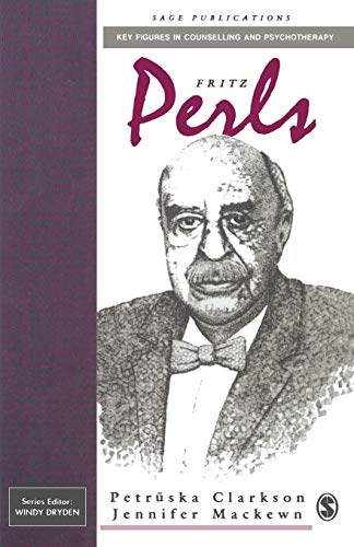 Book cover featuring a sketched portrait of Fritz Perls, a man with a bald head.