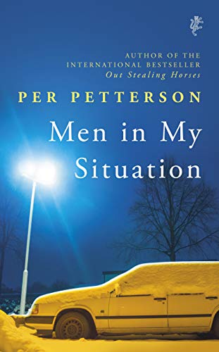 Book cover: “Men in My Situation” by Per Petterson, with a snowy street scene.