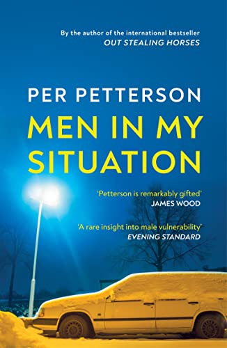 Book cover: “Men in My Situation” by Per Petterson, with a yellow car.
