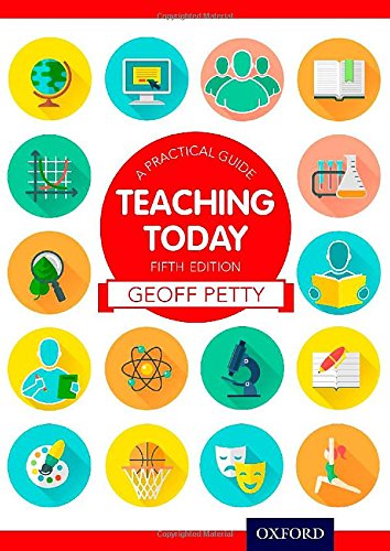 Book cover: "Teaching Today" fifth edition, with colorful educational icons.