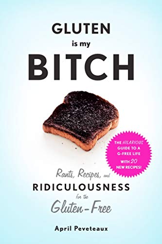 Book cover with bold text, burnt toast, and a pink burst sticker.