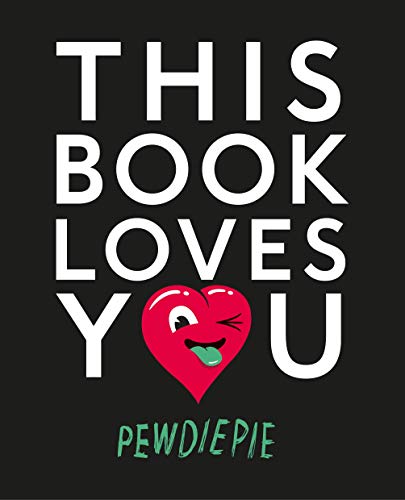Book cover with large white text and a winking red heart.