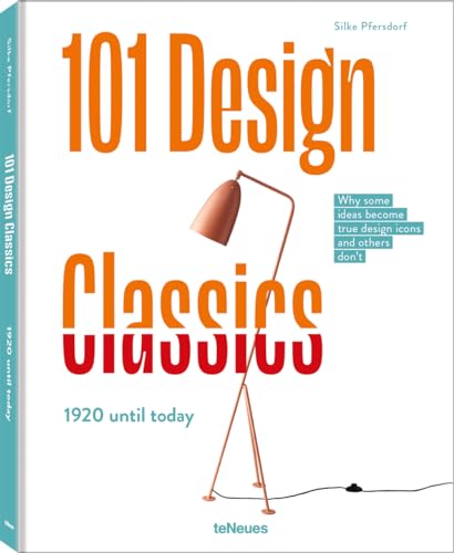 Book cover with large red text and illustration of a modern floor lamp.