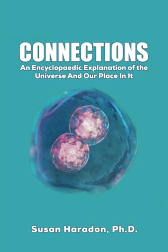 Book cover: “Connections” with image of planets and author Susan Haradon.