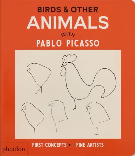 Book cover with simple line drawings of birds and a rooster.