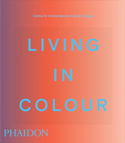 Book cover: "Living in Colour" with gradient orange and blue design.