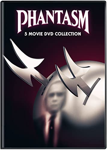 Phantasm" DVD cover featuring a silver sphere, blades, and a ghostly figure.