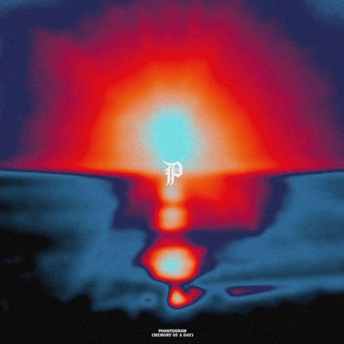 Abstract album cover with red and blue hues, Phantogram logo visible.
