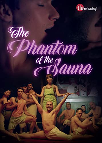DVD cover for "Phantom Of The Sauna" featuring men in a sauna.