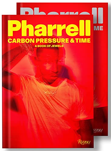 Red book cover featuring Pharrell Williams wearing jewelry.