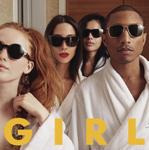 Four people in sunglasses and robes, with large yellow "GIRL" text.