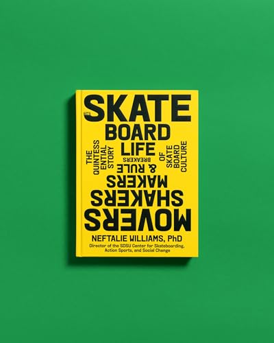 Yellow book cover with bold black text: "Skateboard Life" and author's name.