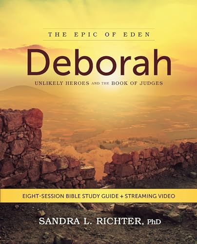 Book cover for “Deborah” Bible study guide with desert landscape.