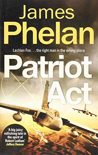 Book cover: "Patriot Act" featuring a military jet in flight.