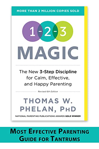 Book cover for 1-2-3 Magic by Thomas W. Phelan, PhD, with three colorful circles.