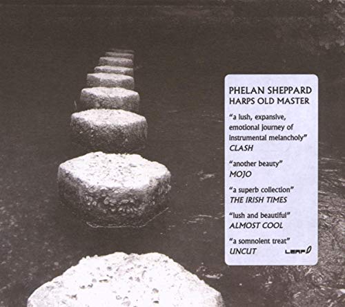 CD cover for Phelan Sheppard’s “Harps Old Master” with stone steps.