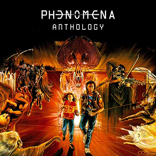 Album cover art featuring a boy and girl running from surreal, nightmarish figures.