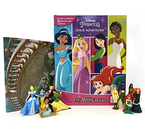 Disney Princess My Busy Book with storybook, playmat, and ten character figurines.