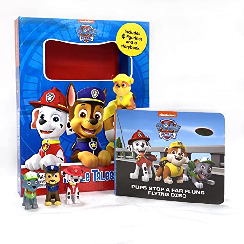 PAW Patrol book set with four character figurines included.