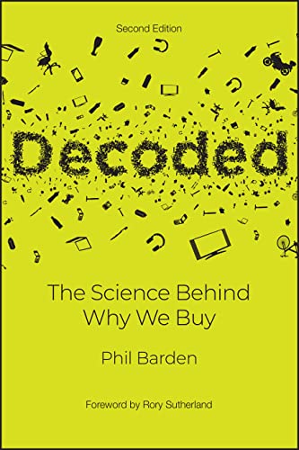 Yellow book cover with black text: "Decoded: The Science Behind Why We Buy.