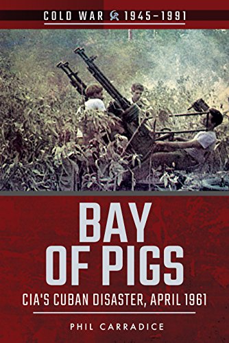 Book cover depicting Cuban rebels with machine guns, “Bay of Pigs” title.