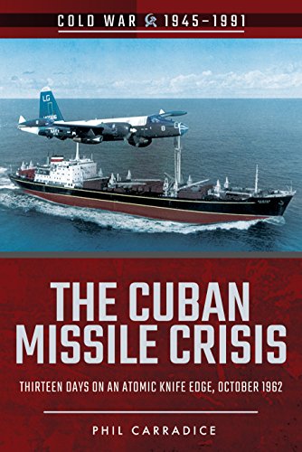 Book cover depicting a ship and plane, illustrating the Cuban Missile Crisis.