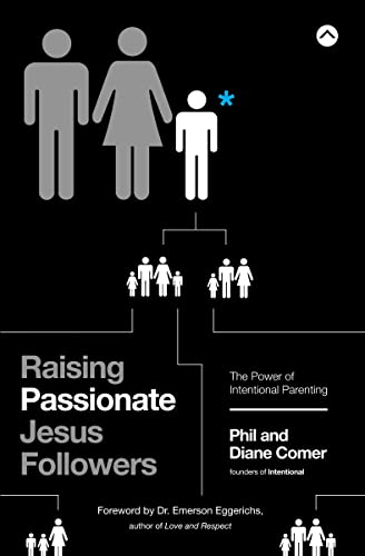 Book cover with family silhouettes and text: "Raising Passionate Jesus Followers.
