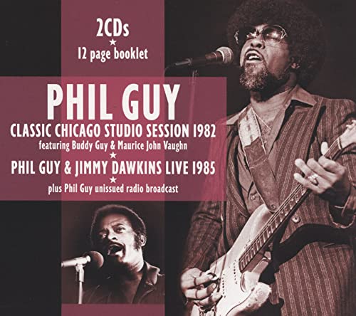 CD cover featuring blues musician Phil Guy playing guitar onstage.