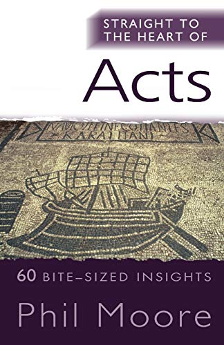 Book cover titled Straight to the Heart of Acts featuring an ancient ship mosaic.