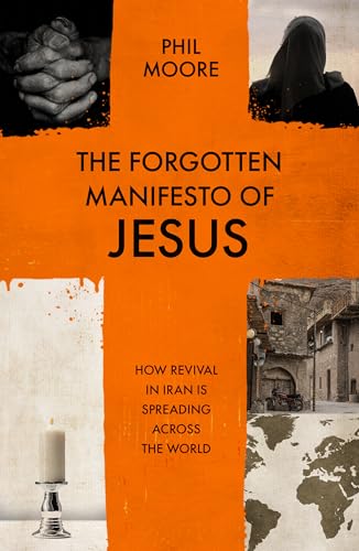 Book cover with a red cross, text, and images of people and landscapes.