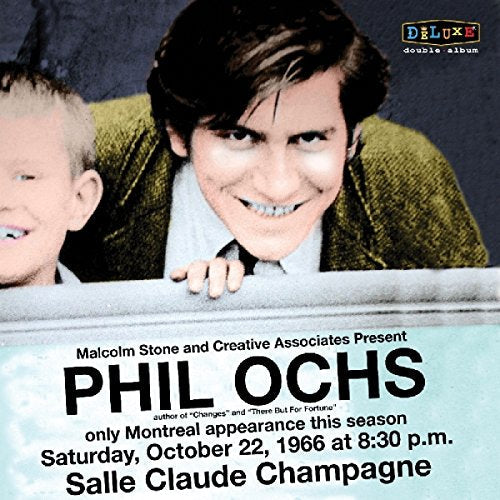Phil Ochs album cover featuring a man and child leaning on a railing.