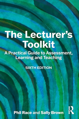 Book cover: "The Lecturer's Toolkit," sixth edition, with abstract green and blue waves.