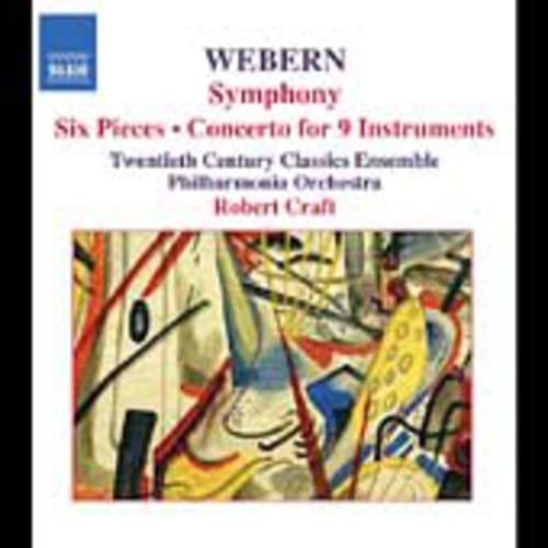 CD cover for Webern’s Symphony with abstract painting detail.