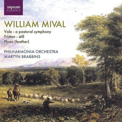CD cover: pastoral landscape with sheep, rider, and distant hills.