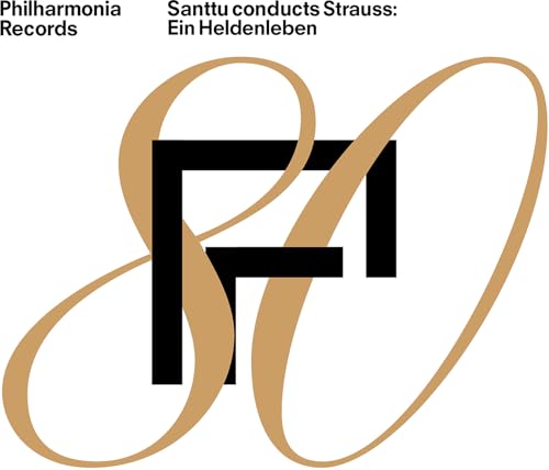 CD cover with abstract gold and black looping letter "F" design.