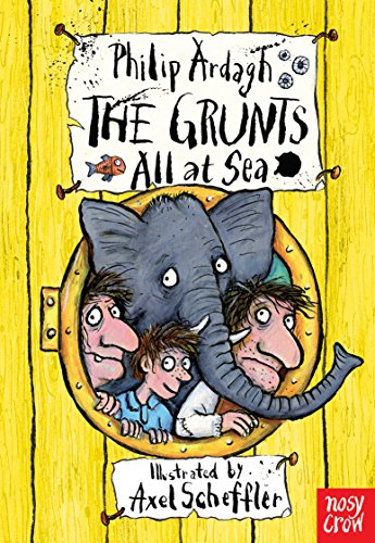 Book cover: elephant and people looking through a porthole.