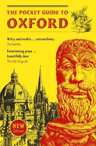 Book cover for The Pocket Guide to Oxford featuring a yellow background and red illustrations.