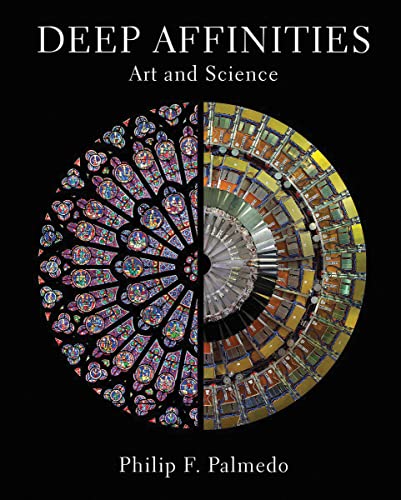 Book cover depicting abstract art alongside scientific imagery, likely relating to connections between fields.